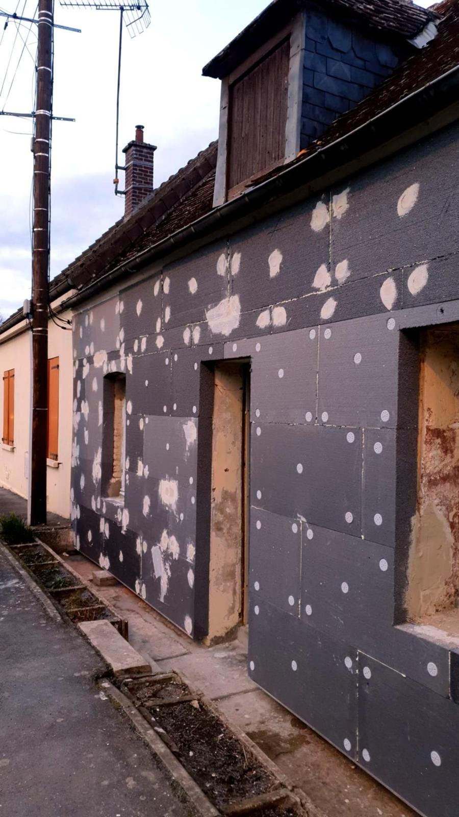 ITE détail panneaux gris