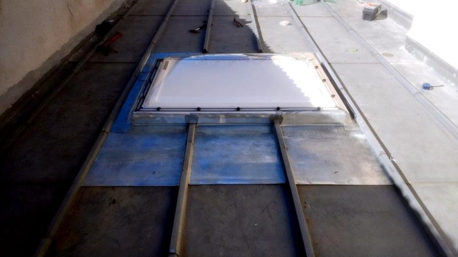 Skydome installé